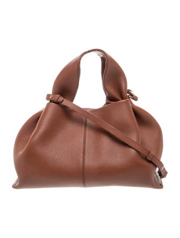 Polene Leather Top Handle Bag