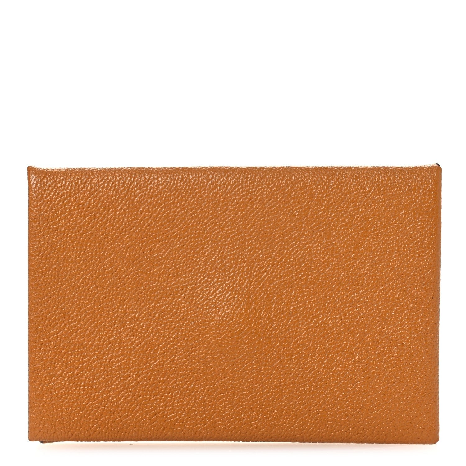 Hermes Chevre Mysore Verso Calvi Card Case Caramel Mauve Sylvestre