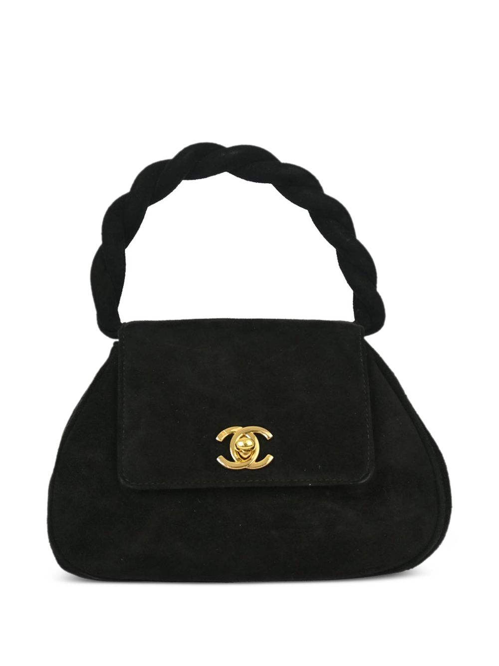 1997 suede top-handle bag