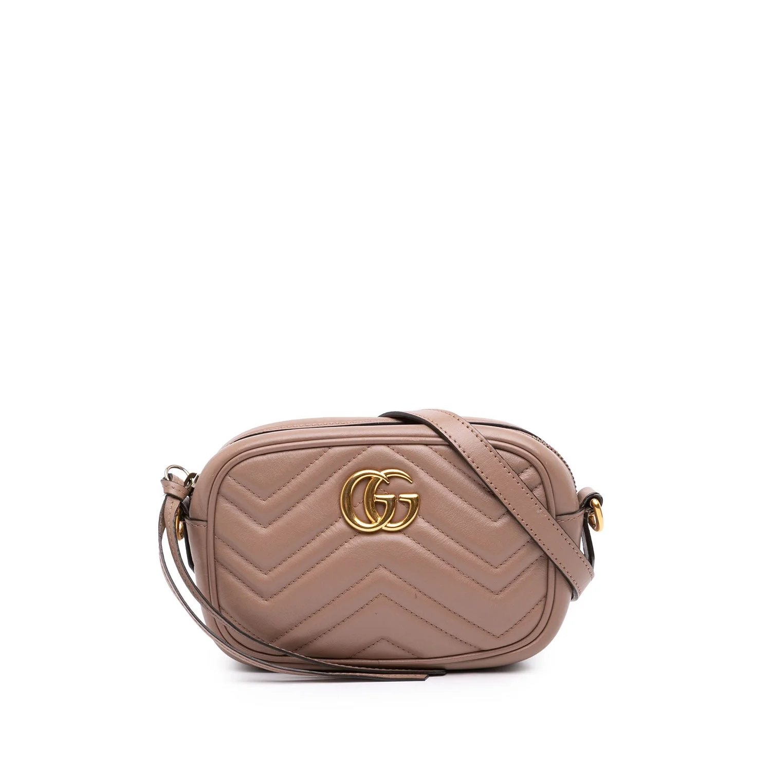 Mini GG Marmont Matelasse Calfskin Crossbody