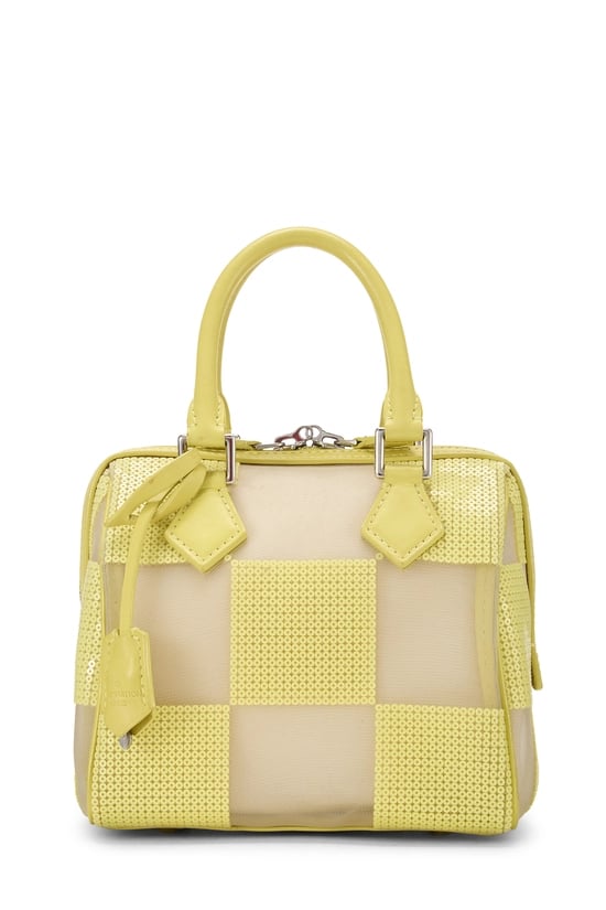 Yellow Damier Optic Mesh Speedy Cube TPM