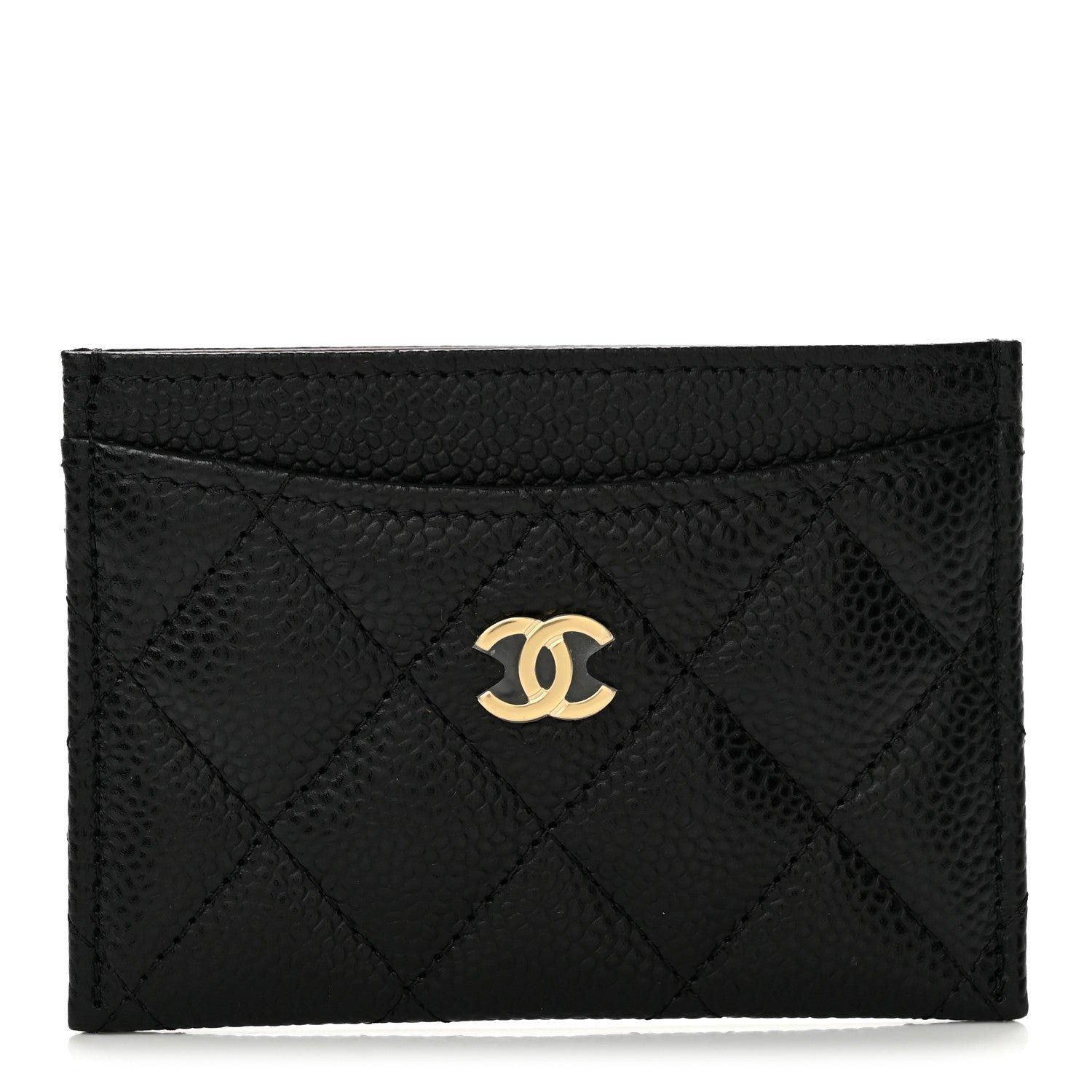 Chanel Caviar Quilted Card Holder Black