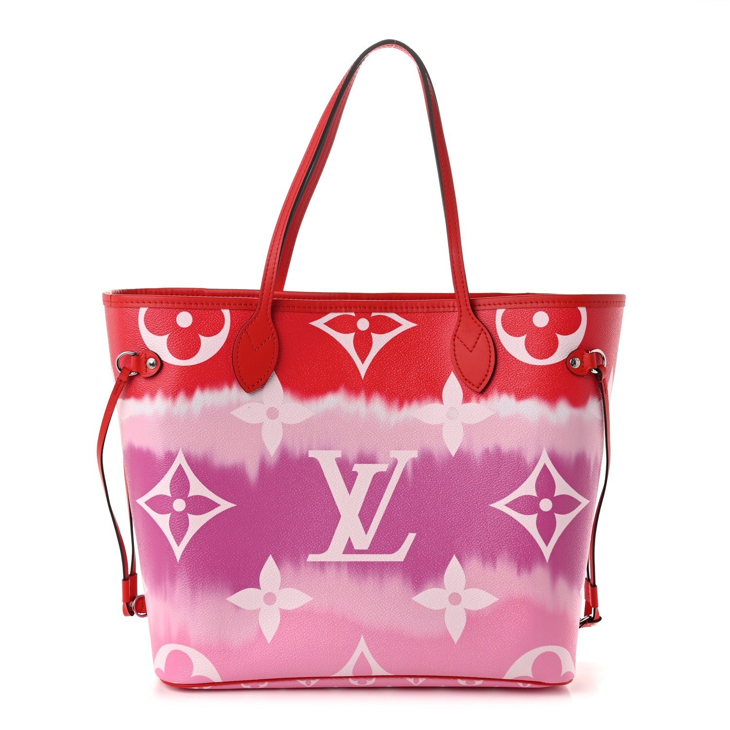 Louis Vuitton Monogram Escale Neverfull MM Rouge