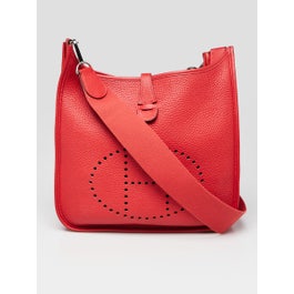 Hermes Capucine Clemence Leather Evelyne PM III Bag