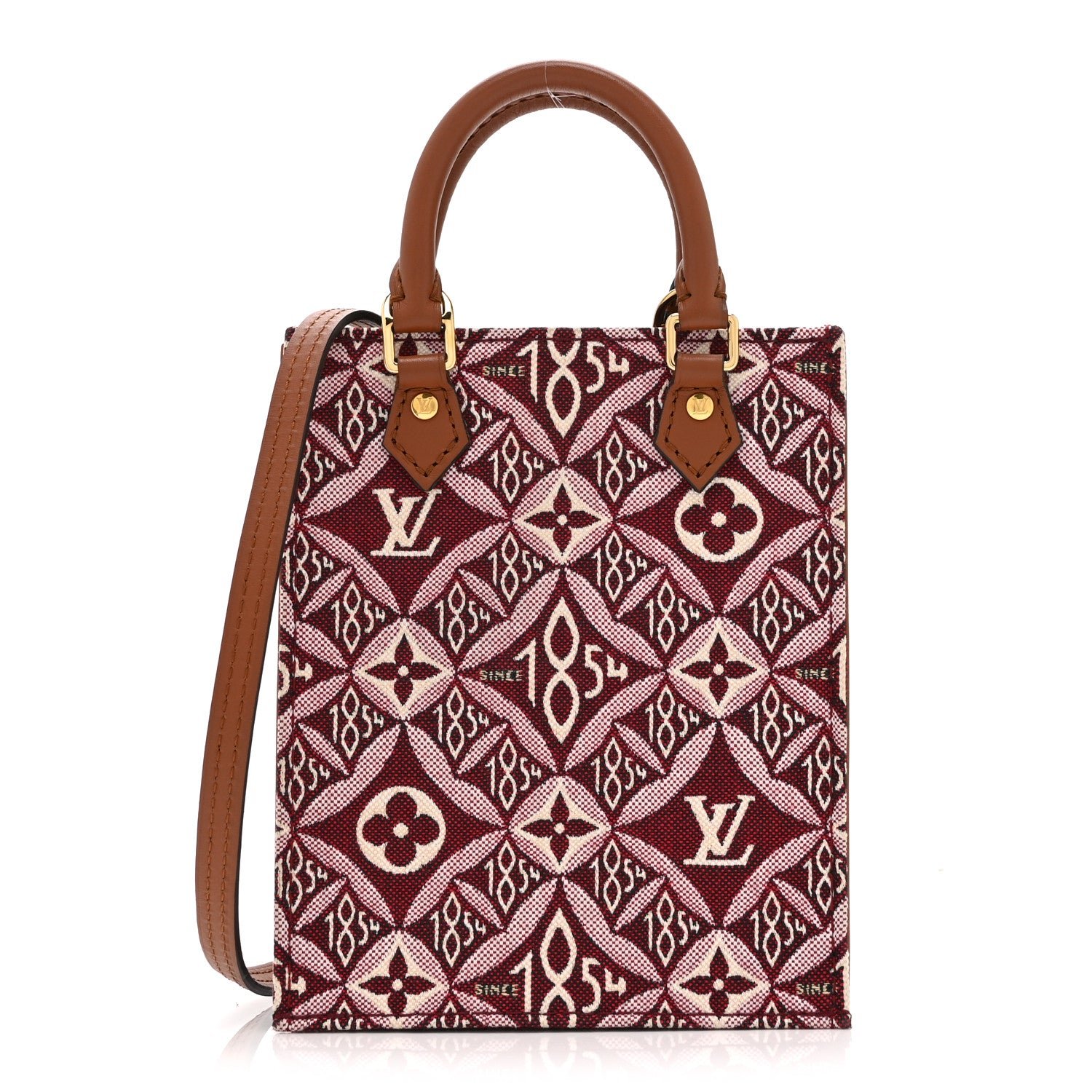 Louis Vuitton Jacquard Since 1854 Petit Sac Plat Bordeaux