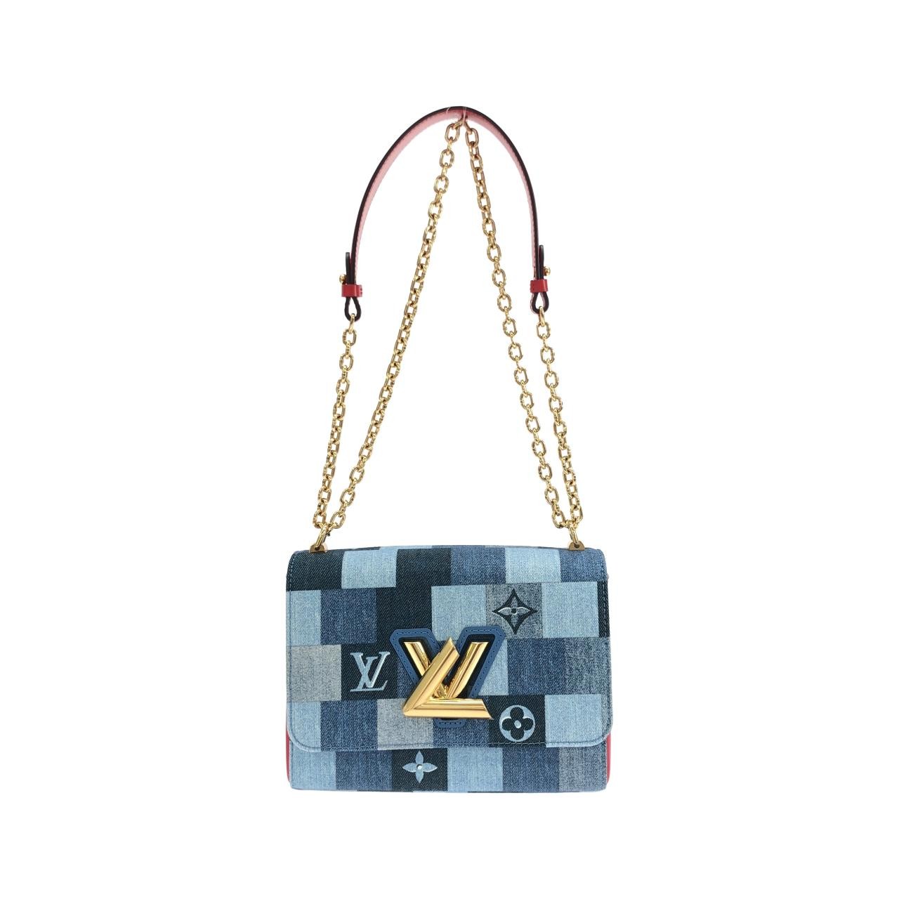 Louis Vuitton Denim Monogram Twist MM M44994 Shoulder Bag