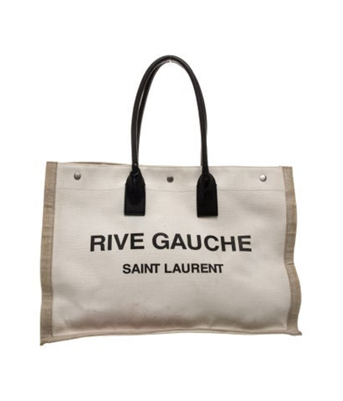 Saint Laurent Laurent Canvas Rive Gauche Tote Vintage