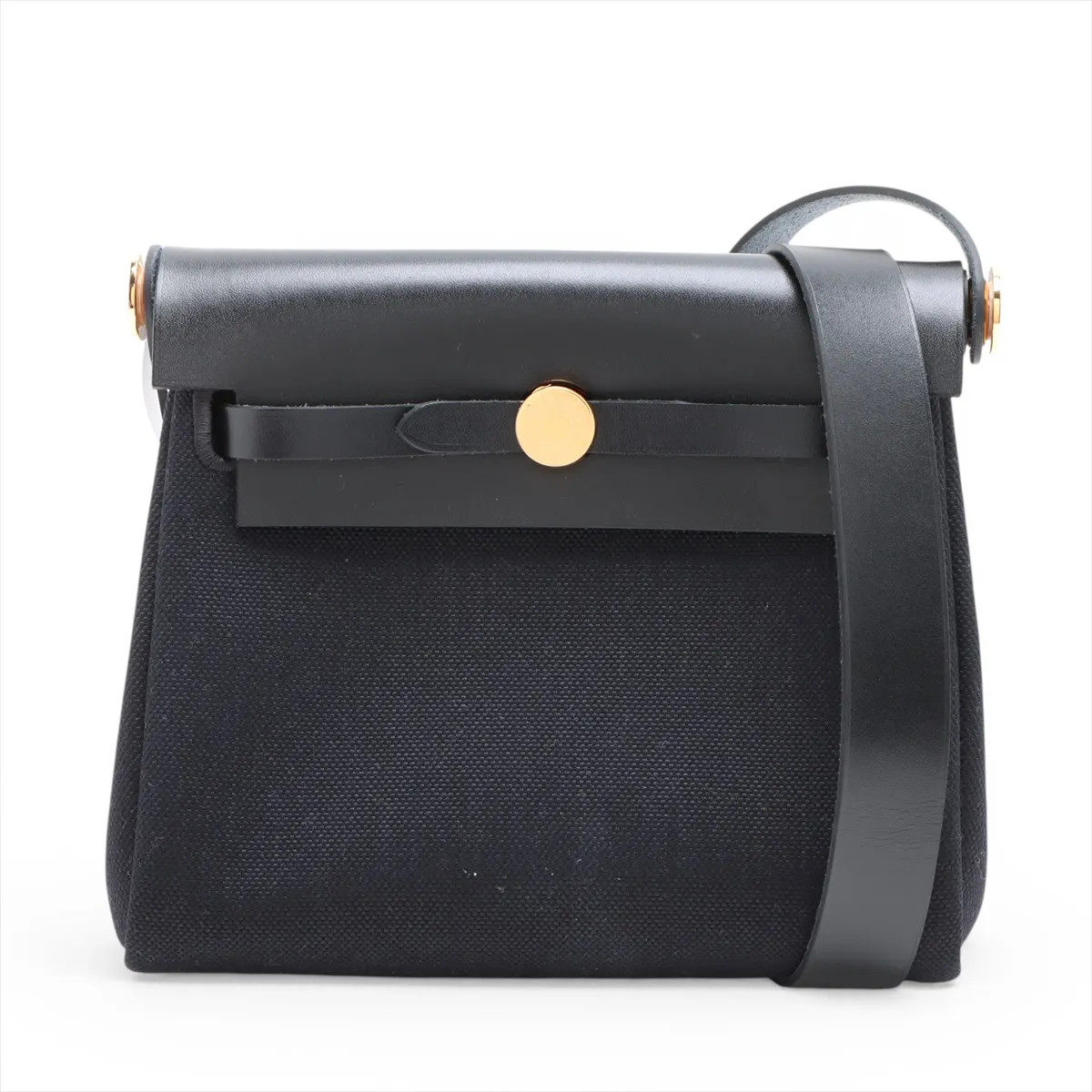 Hermès Herbag Zip 20 Mini Twal Military x Vash Hunter Black Gold Metal Fittings