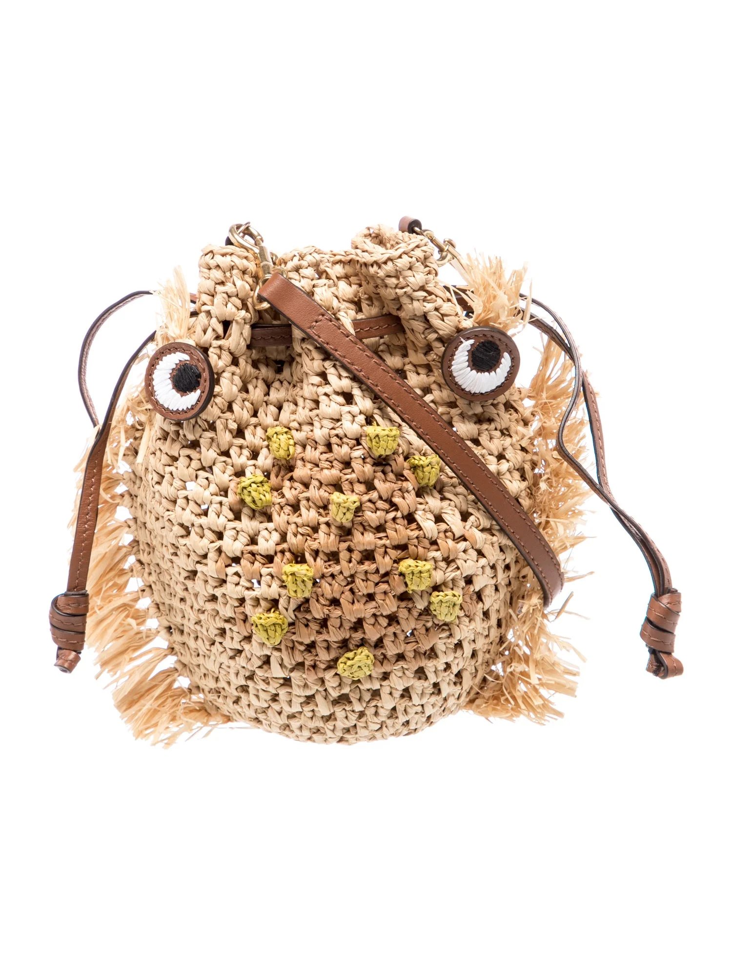 Raffia Crossbody Bag