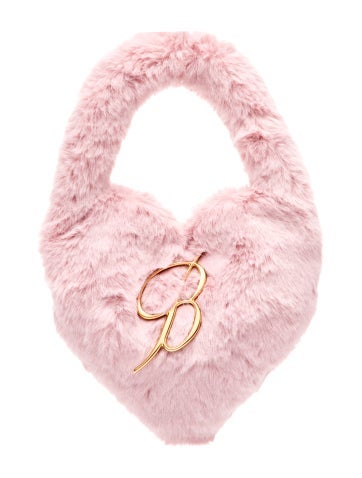 Blumarine Faux Fur Top Handle Bag