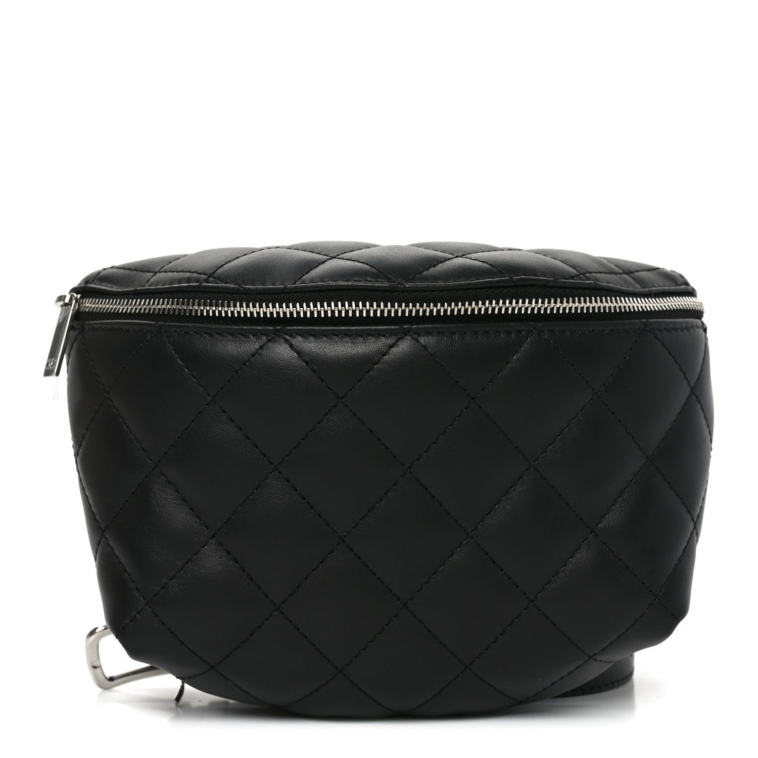 Chanel Calfskin Quilted Waist Belt Bag Black