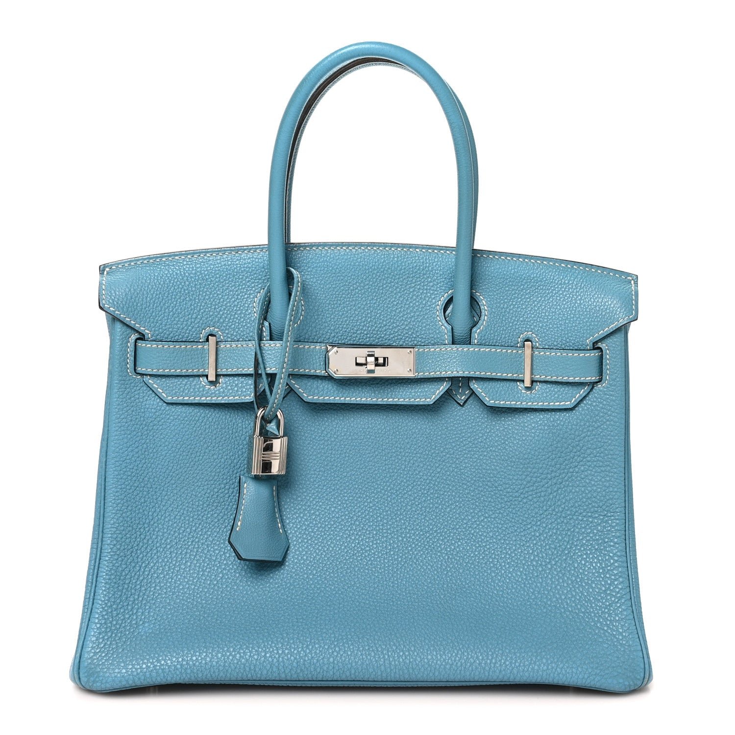 Hermes Togo Birkin 30 Blue Jean