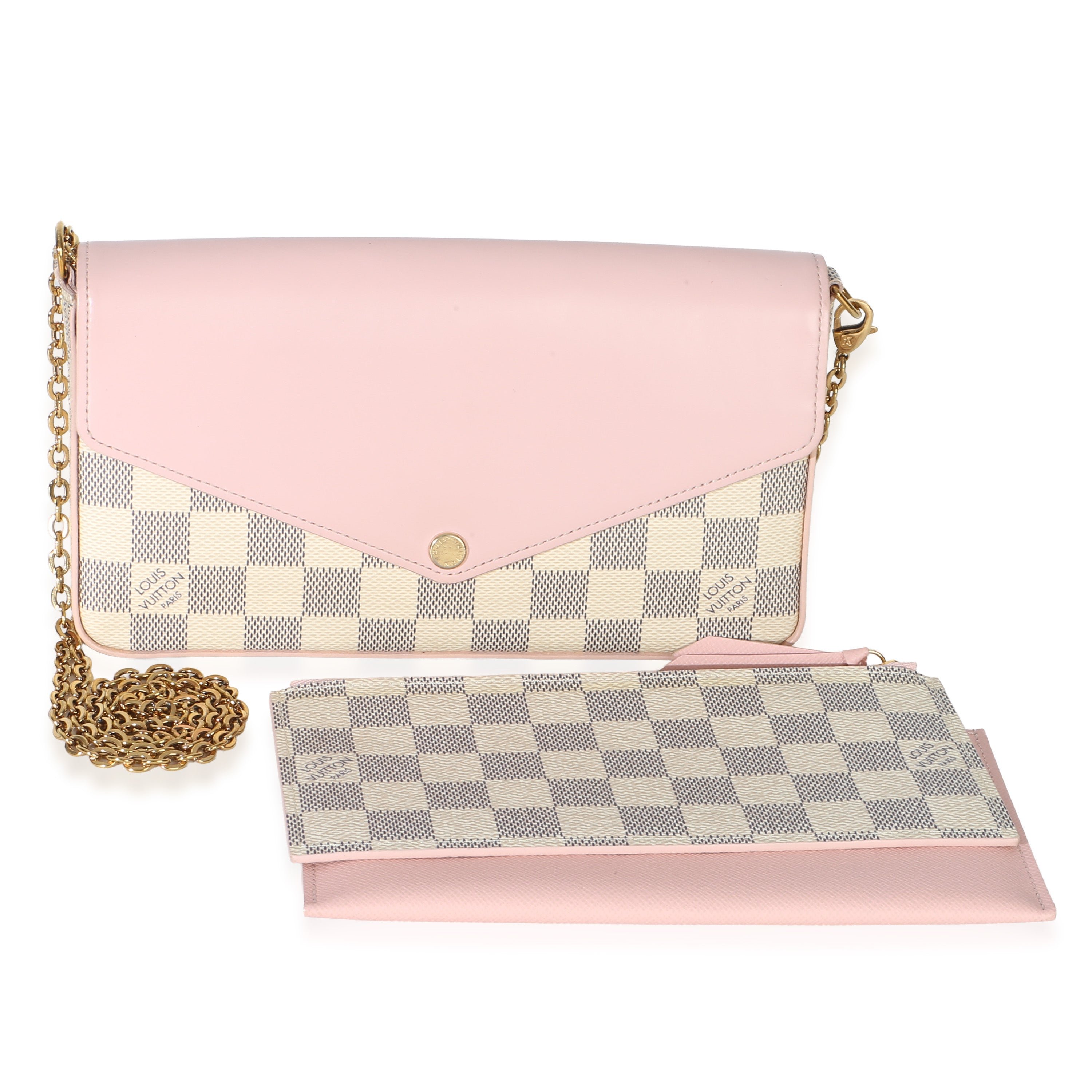 Rose Damier Azur Felicie Pochette