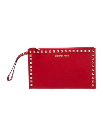 Saffiano Leather Clutch