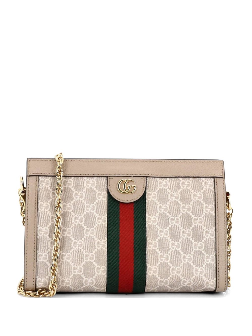 Ophidia Chain Shoulder Bag GG Coated Canvas Small crossbody bag