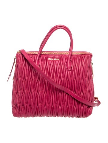 Miu Miu Leather Matelasse