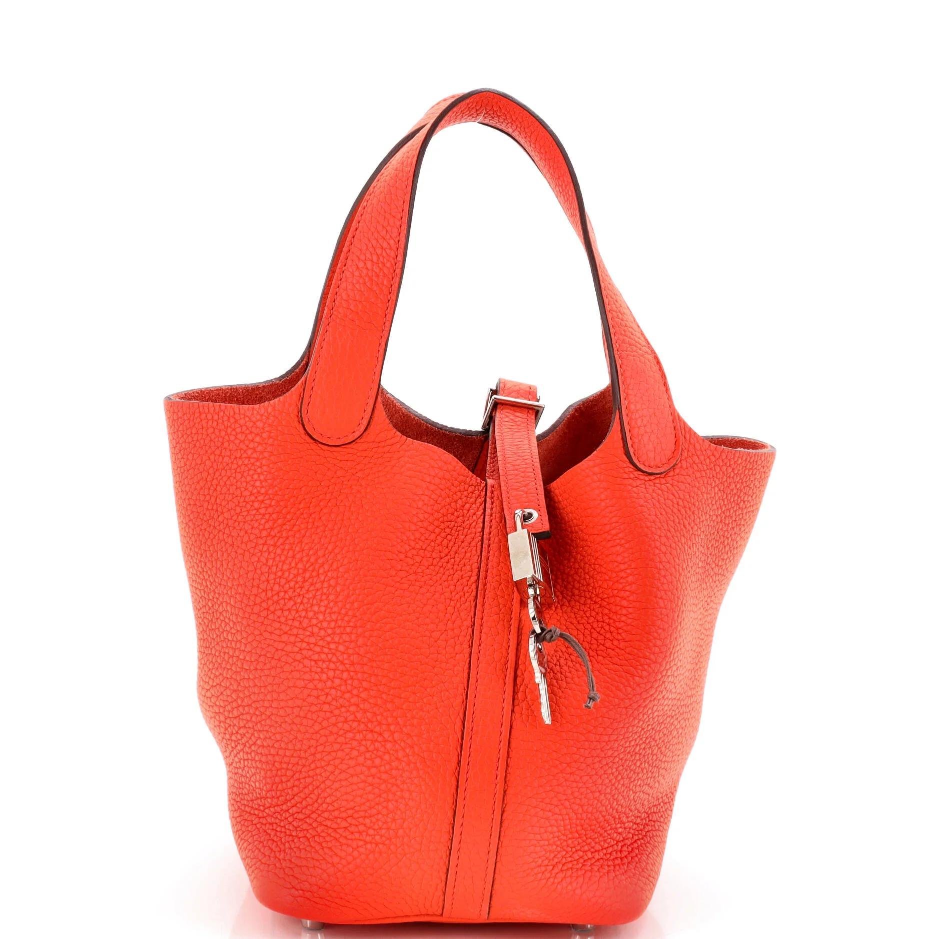 Picotin leather handbag