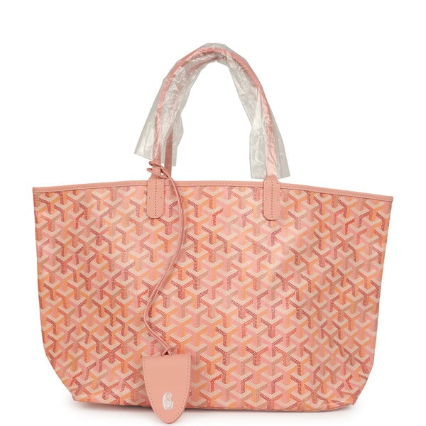 Goyard Goyard Goyardine Powder Pink Saint Louis PM Tote Palladium Hardware
