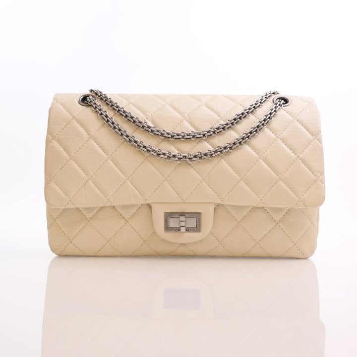 Chanel Beige Aged Calfskin Reissue 227