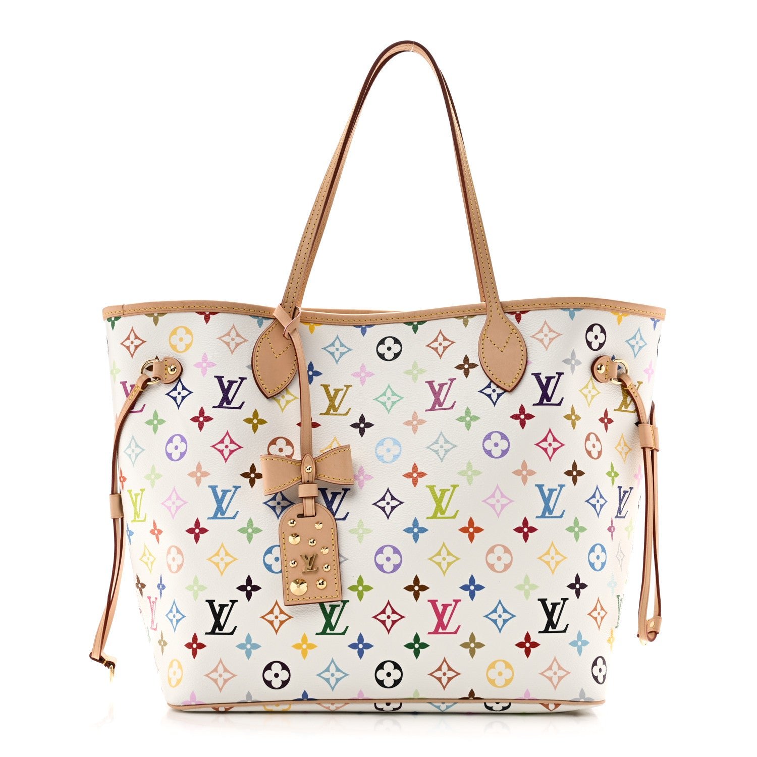 Louis Vuitton LV X TM Monogram Multicolor Neverfull MM White