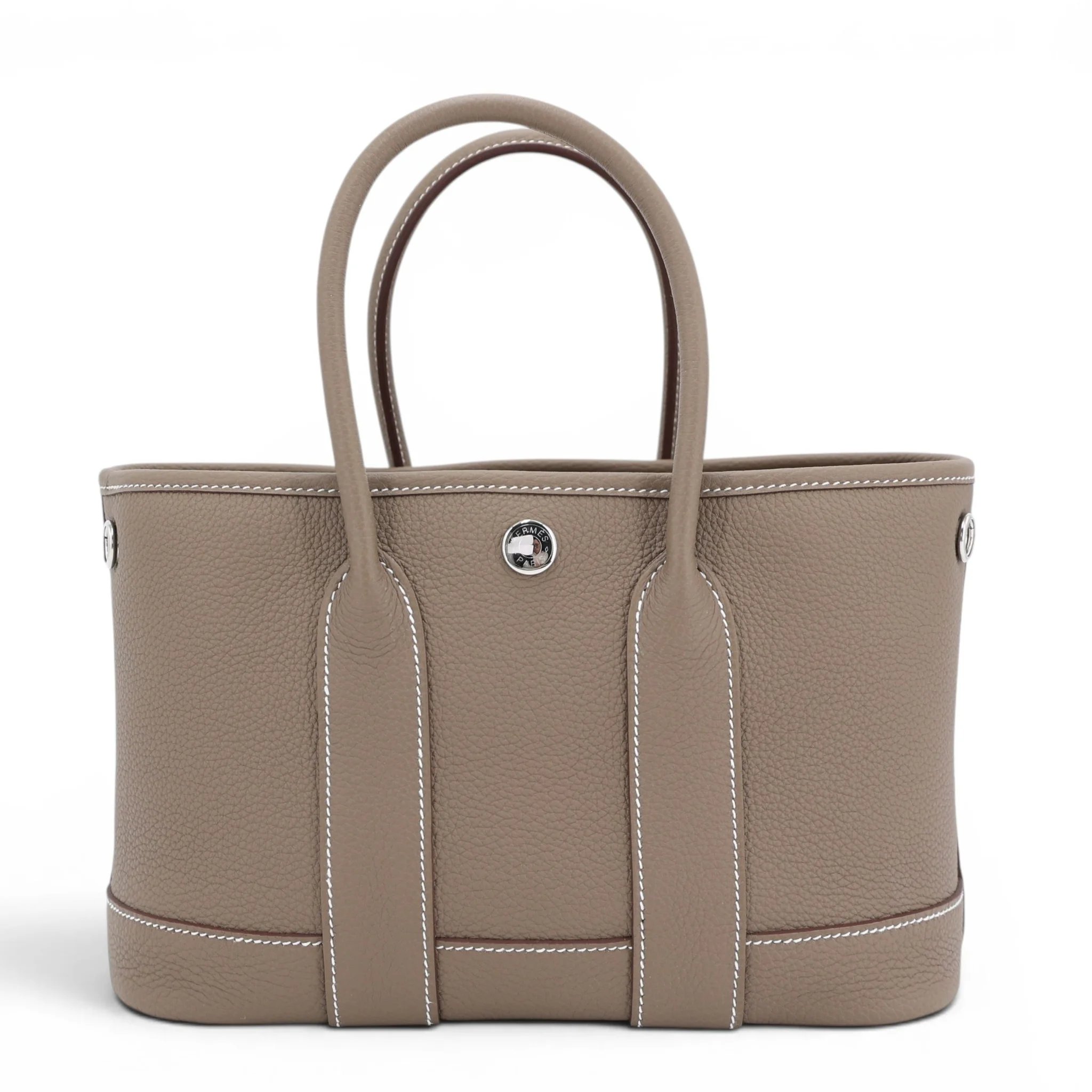 Brand New ( Rank N ) HERMÈS Neo Garden Party 23 Etoupe (18) Togo Palladium hardware G (2026)