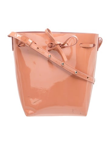 Patent Leather Bucket Bag