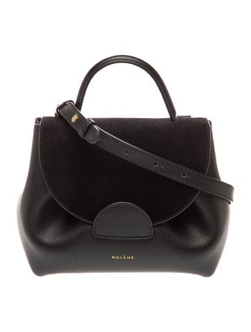 Polene Leather Top Handle Bag