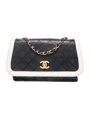 Chanel Bicolor Trapeze Flap Bag