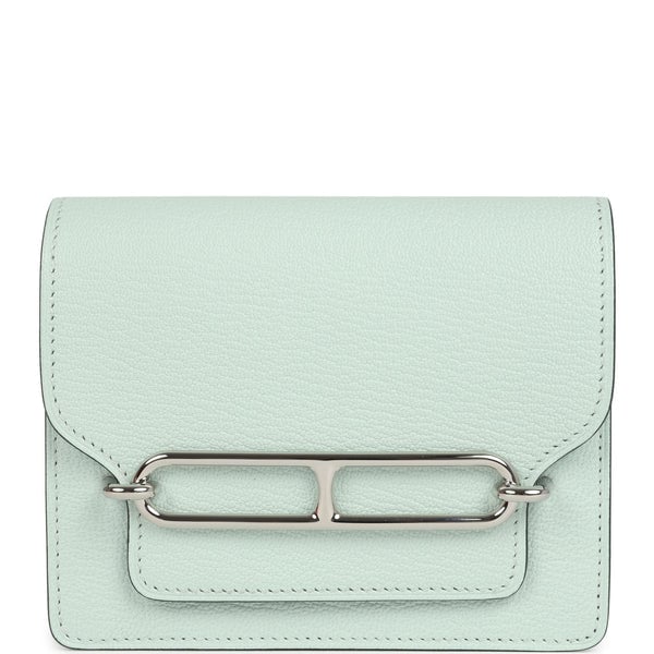 Hermes Hermes Roulis Slim Wallet Vert Fizz Chevre Palladium Hardware