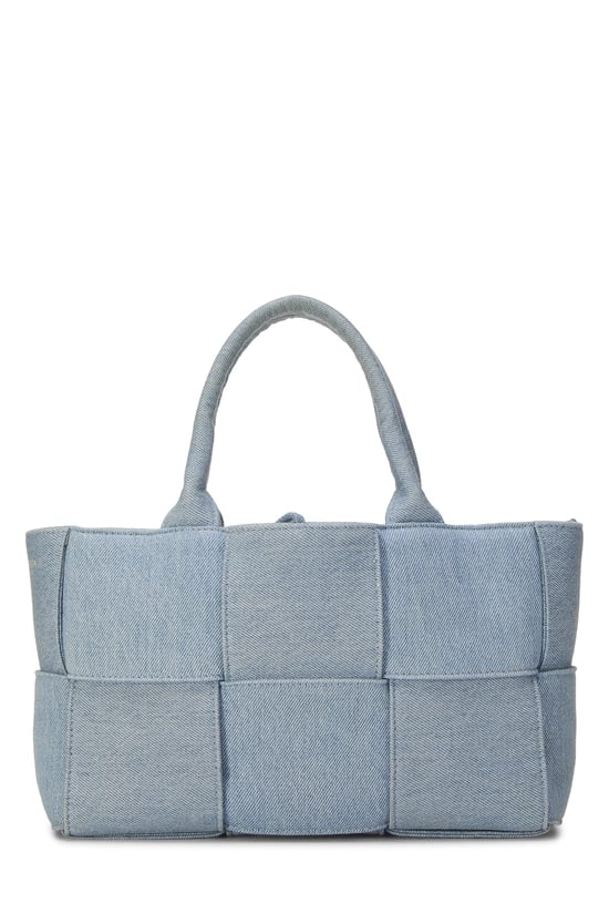 Blue Denim Maxi Intrecciato Arco Tote Mini