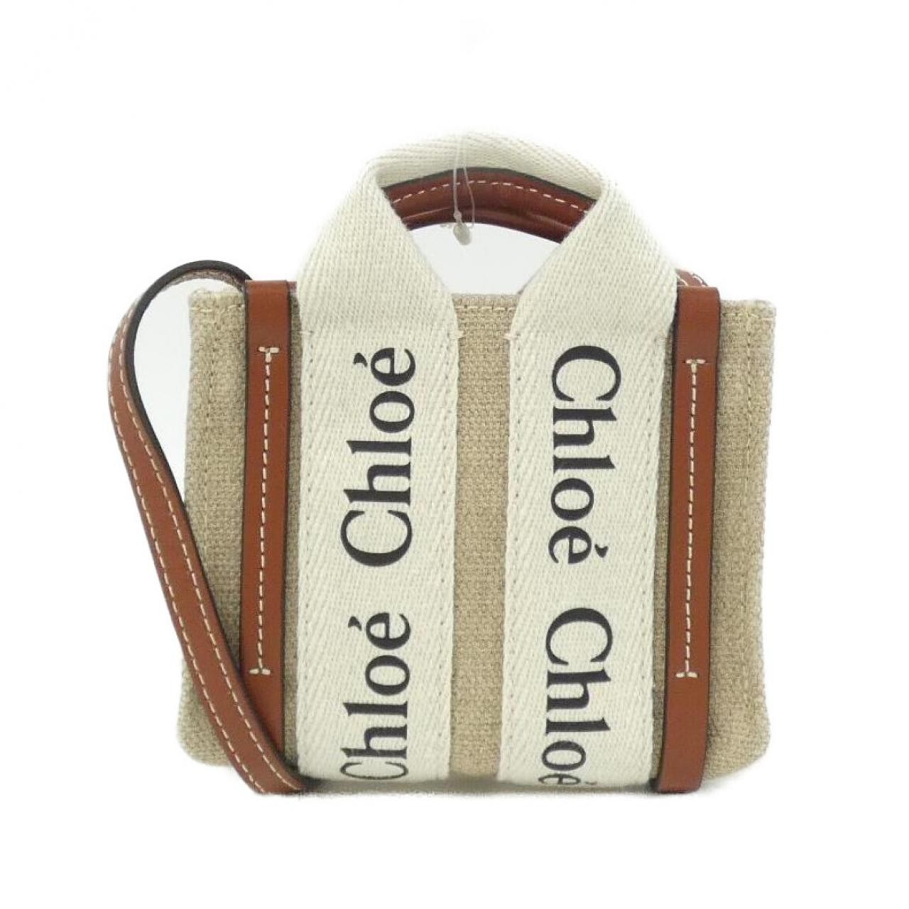 Chloe Woody Nano Tote CHC22AP235 I26 Shoulder Bag