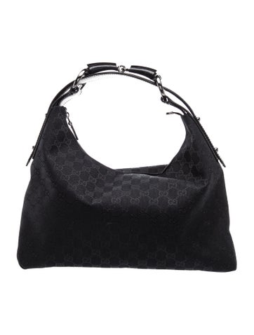 GG Canvas Horsebit Chain Medium
