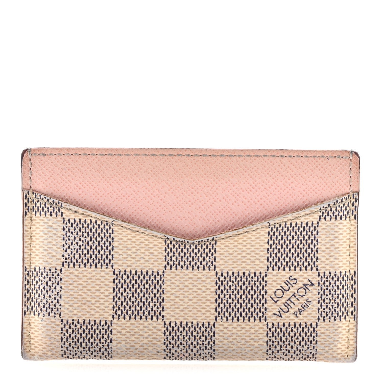 Louis Vuitton Damier Azur Daily Card Holder Rose Ballerine