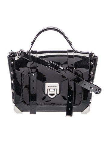 Patent Leather Top Handle Bag