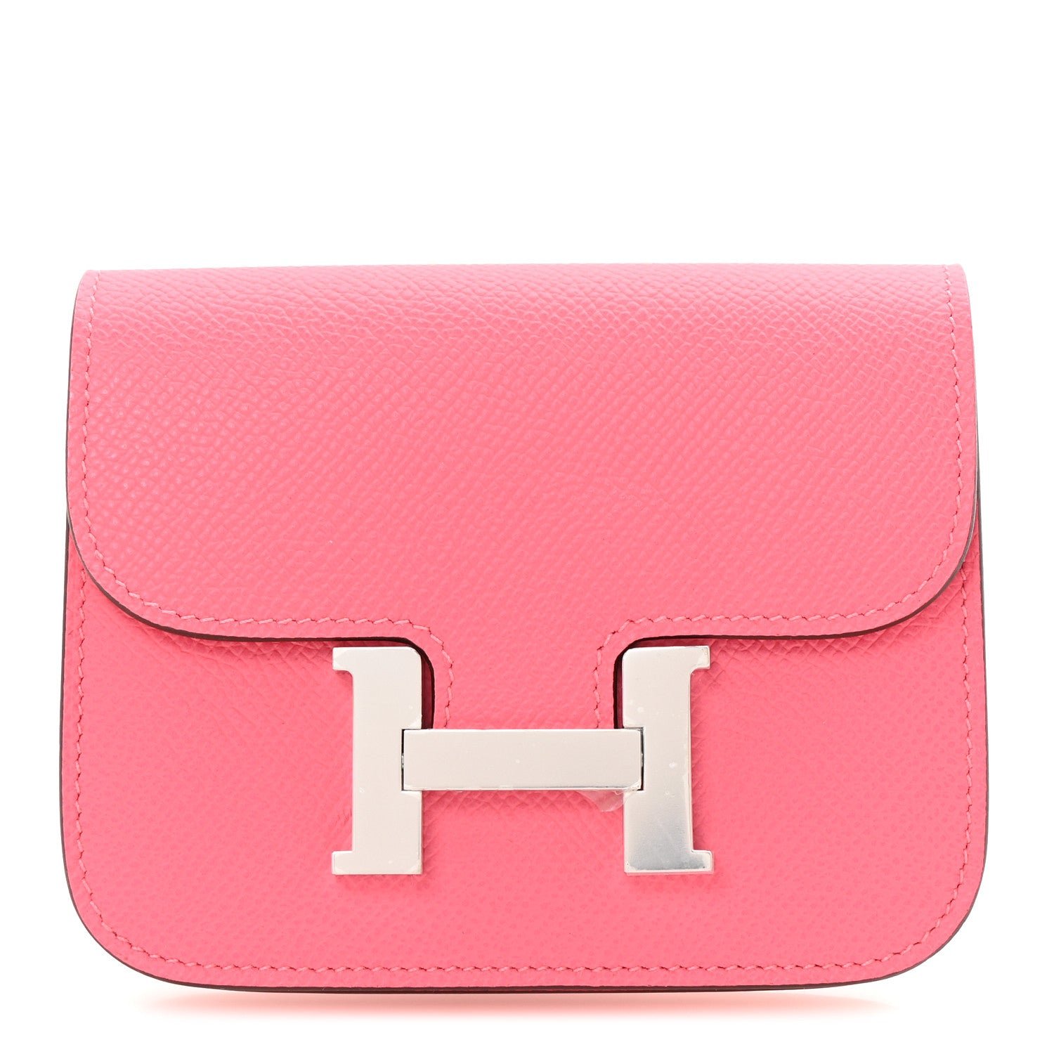 Hermes Epsom Constance Slim Wallet Rose Azalee