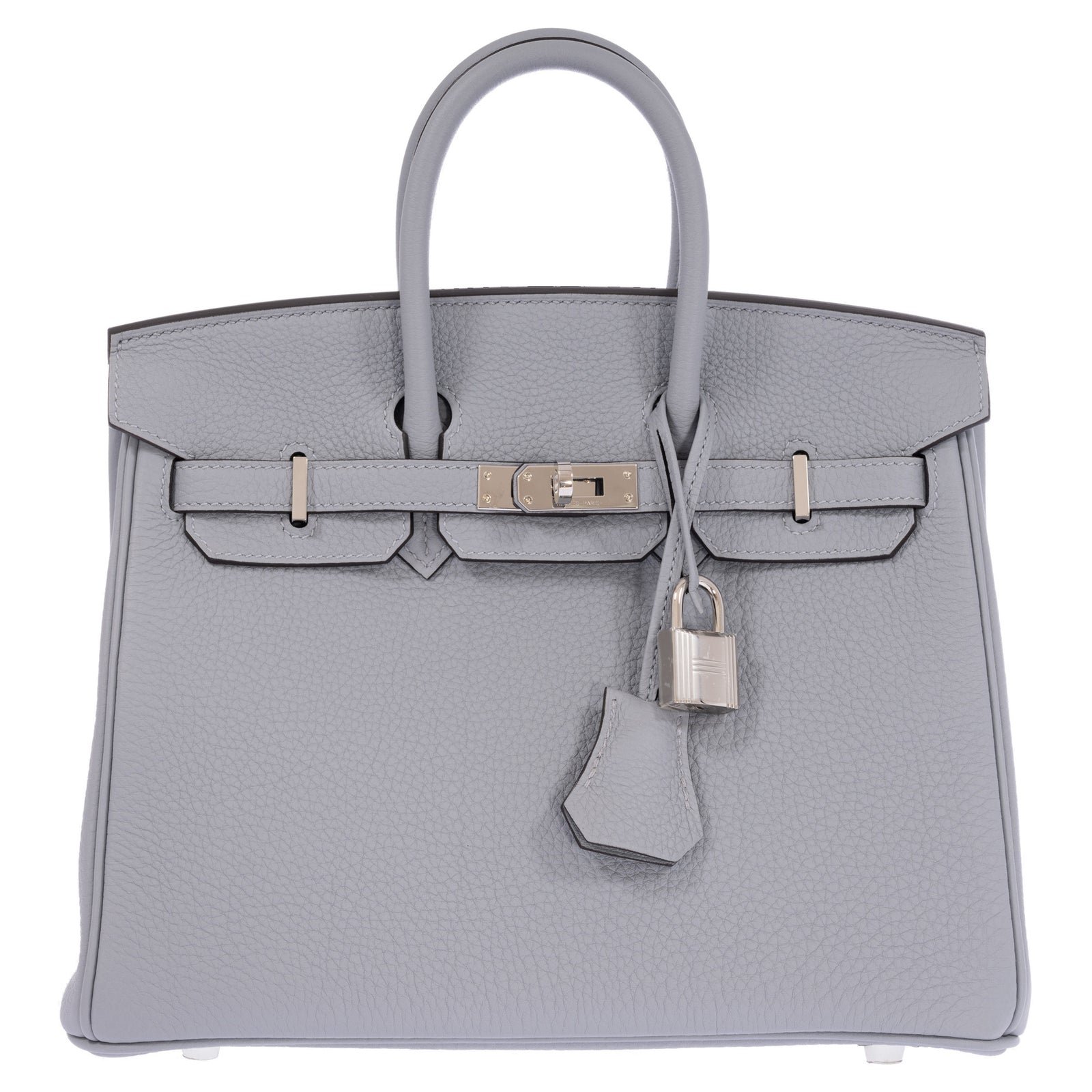 Hermès Birkin 25 Gris Pantin Togo Palladium Hardware