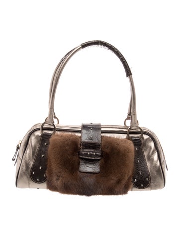 Valentino Leather Top Handle Bag
