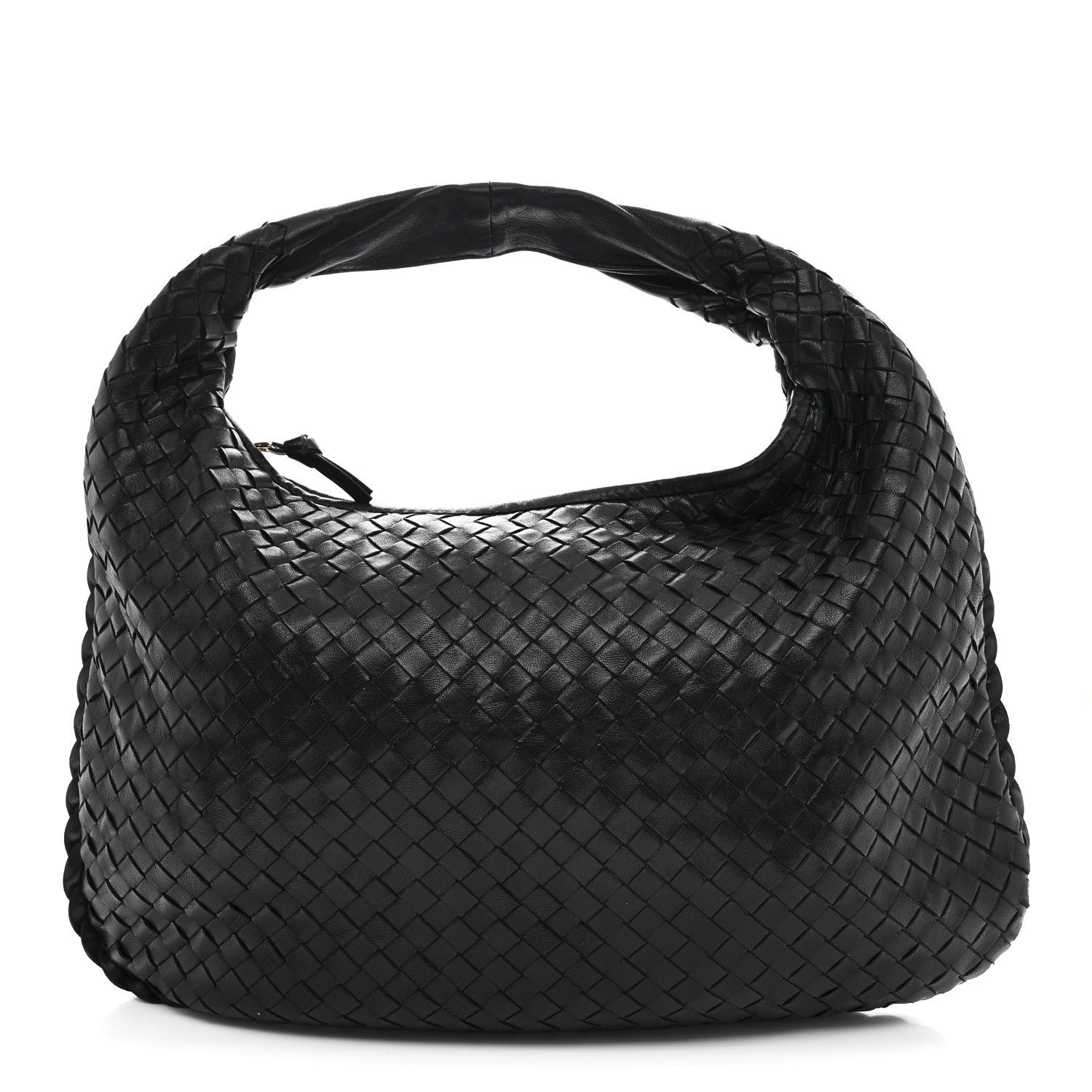 Bottega Veneta Nappa Intrecciato Medium Veneta Hobo Black