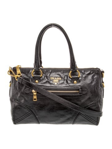 Vitello Shine Leather Top Handle Bag