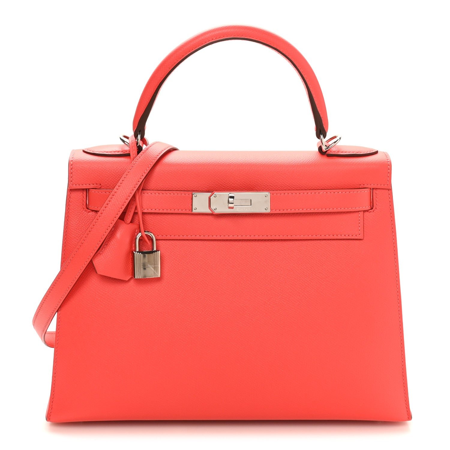 Hermes Hermes Epsom Kelly Sellier 28 Rouge Tomate
