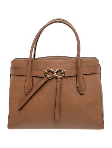 Leather Top Handle Bag