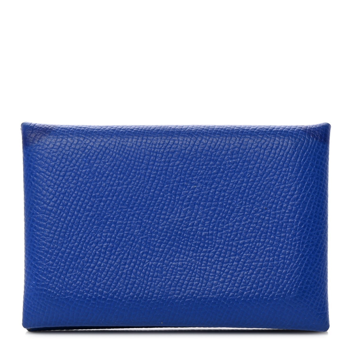 Hermes Epsom Calvi Card Case Bleu Electrique
