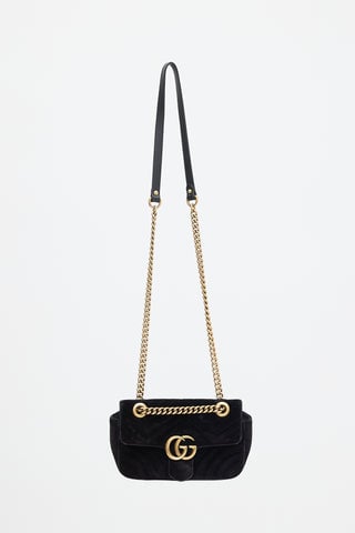 Velvet Small Marmont GG Bag