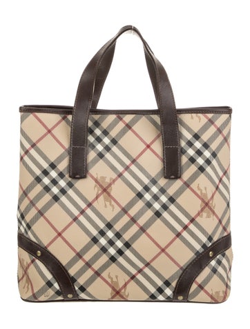 Burberry Haymarket Check Top Handle Bag