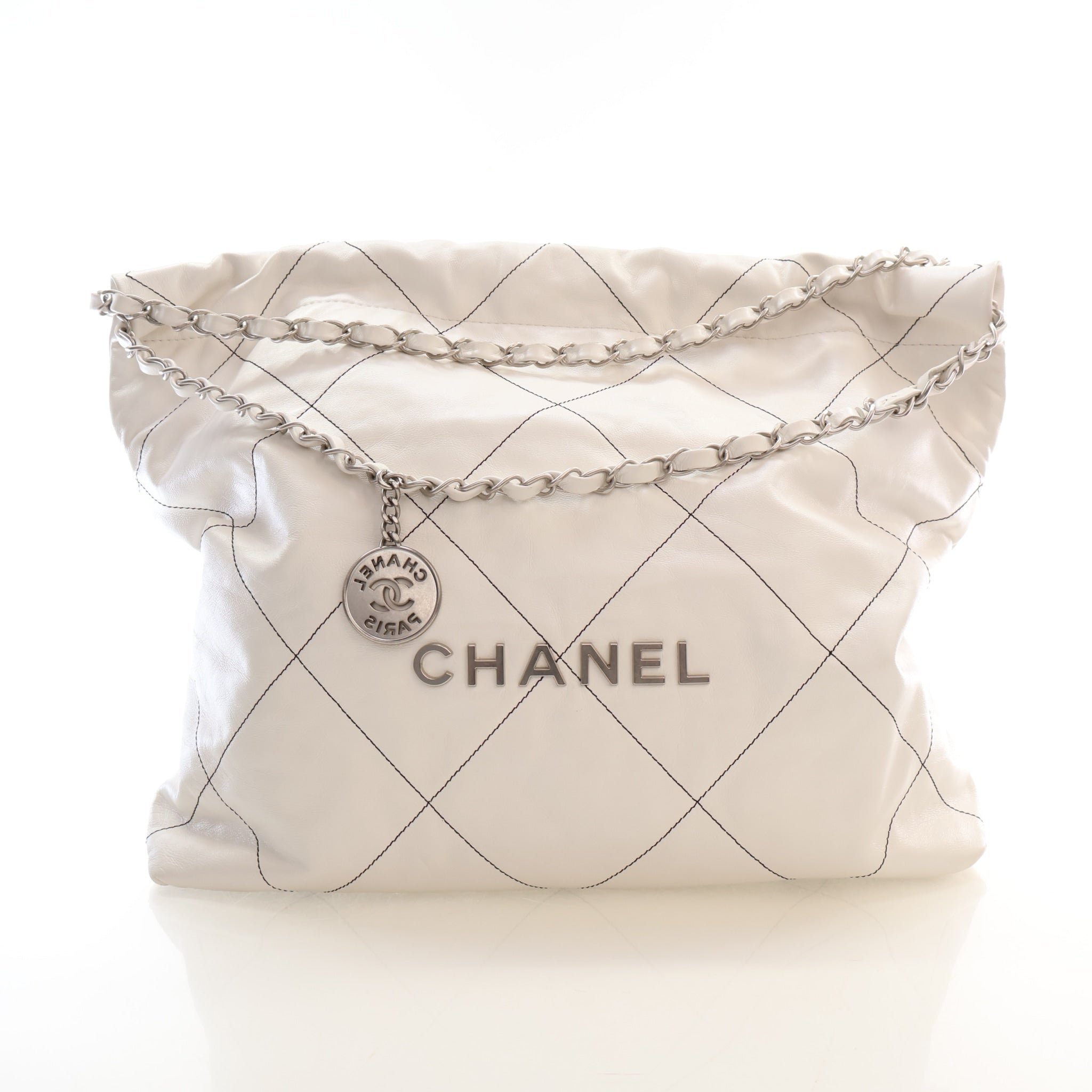 Chanel Medium Shiny Calfskin 22 Hobo