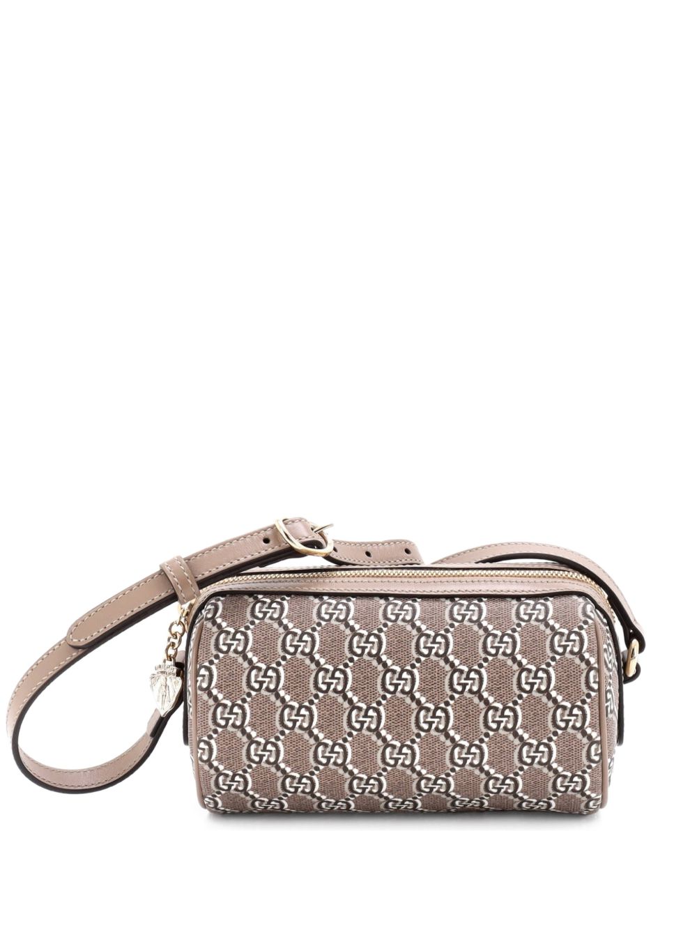 Cylindrical GG Shadow Coated Canvas Mini shoulder bag