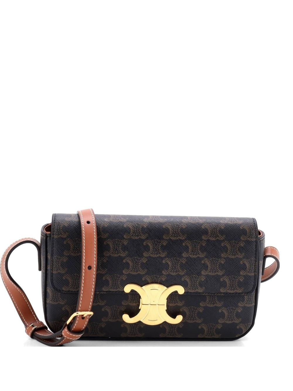 Triomphe East-West Triomphe Coated Canvas shoulder bag