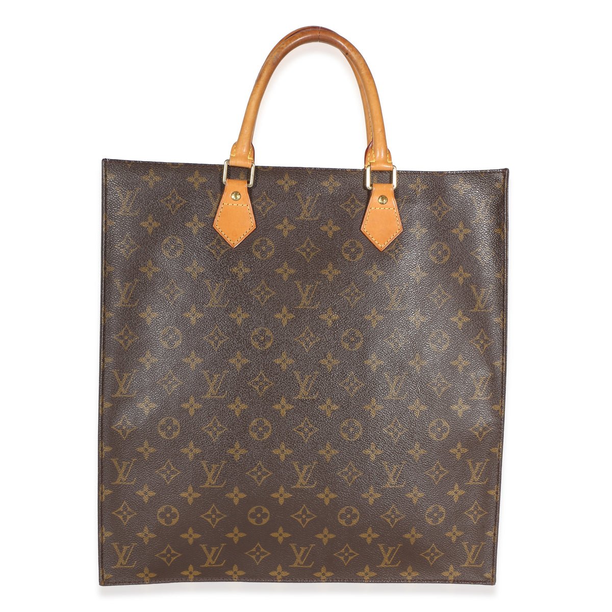 Vintage Monogram Canvas Sac Plat Tote