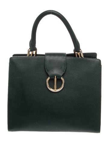 Leather Top Handle Bag