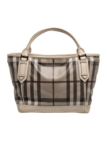 Smoked Check Top Handle Bag